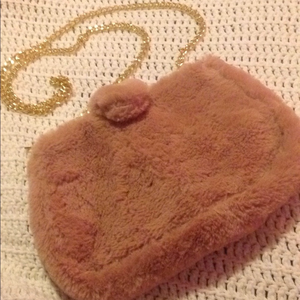 Pink Fur Purse